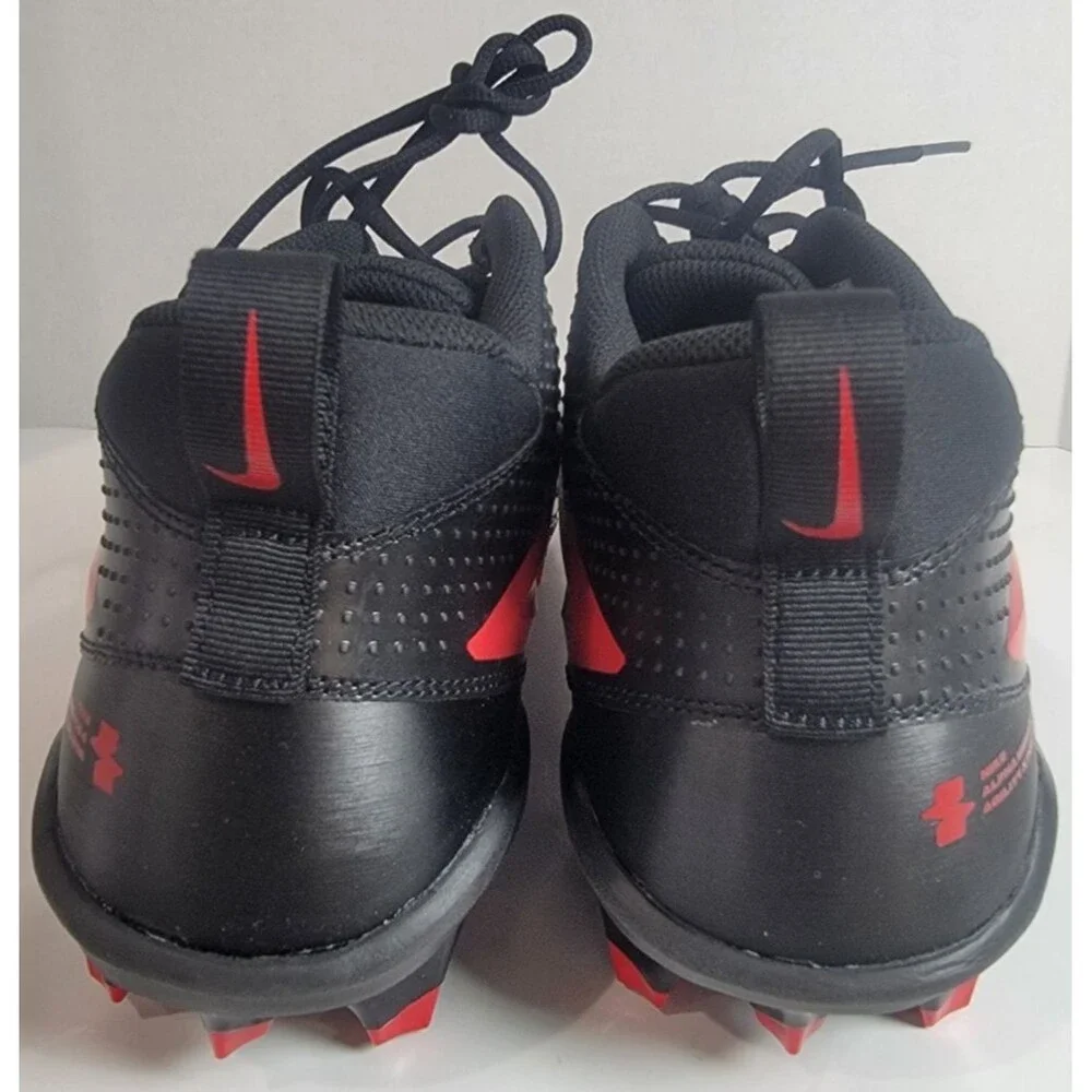 Nike Alpha Menace 4 Football Cleats FZ7703-004 Black Red White Mens US 15 NWOB